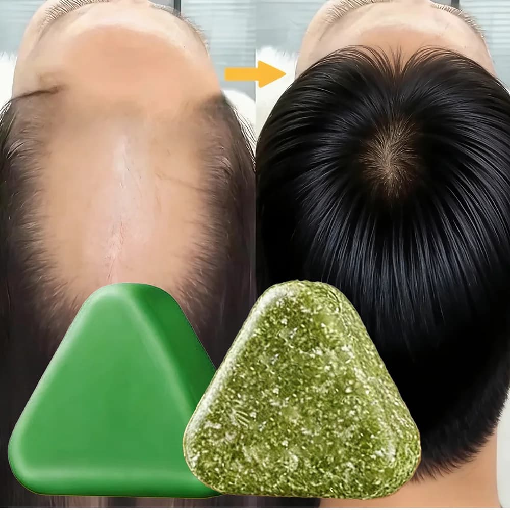 Natural Herbal Shampoo Soap Usman Grass Handmade Soap Hair Nourishing, Oil Control, Refreshing, Fluffy and Soothing Hair Care