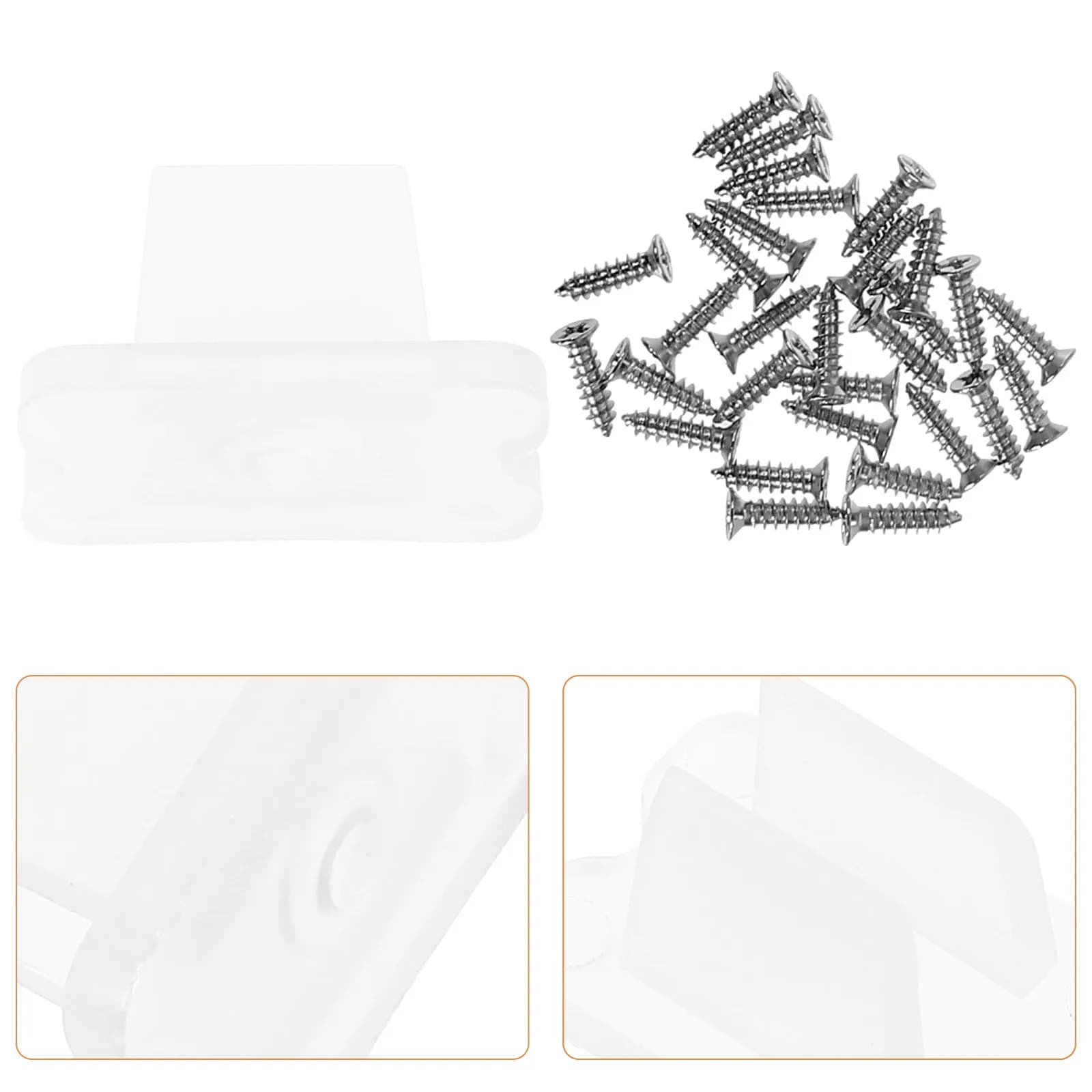 30Pcs LED Strip Light Mounting Clips Heavy Duty Secure Hold for Indoor Outdoor Decor Home Office Wedding Neon Rope Light Fixing
