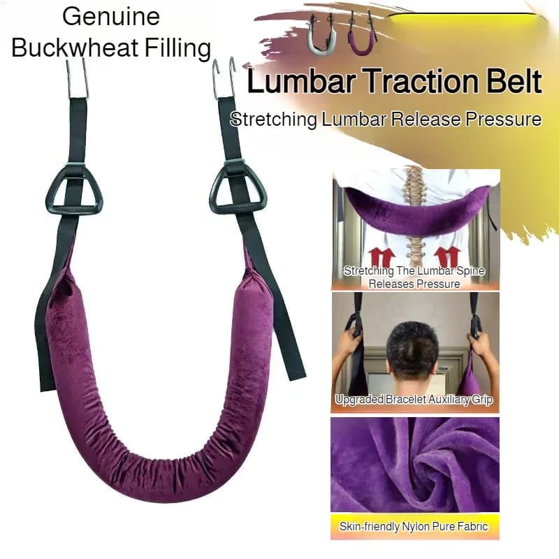 Lumbar Tension Belt for Spine Elongation - Home Lumbar Suspension Belt, Pull-up Bar Stretcher, Ideal for Home Lumbar Care