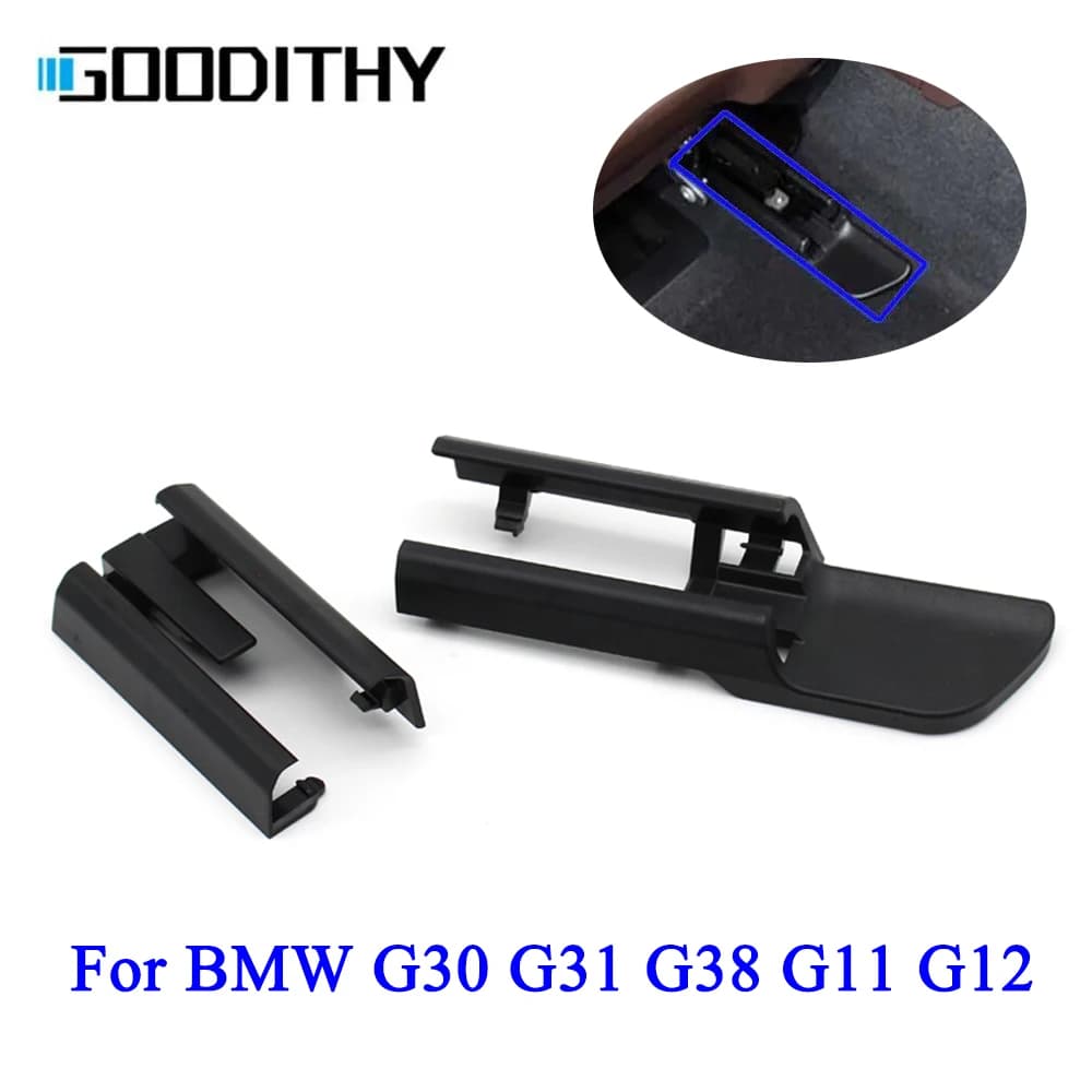 Interni auto Nero Anteriore Posteriore Sinistra Destra Sedile Rail Trim Copertura Binario Scorrevole di Ricambio Per BMW Serie 5 G30 G31 G38 G11 G12