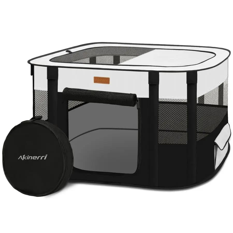 Box Foldable gaming pens for cats for pubby, kitten, rabbit, portable pet tent with bag for outdoor travel camping for indoors B
