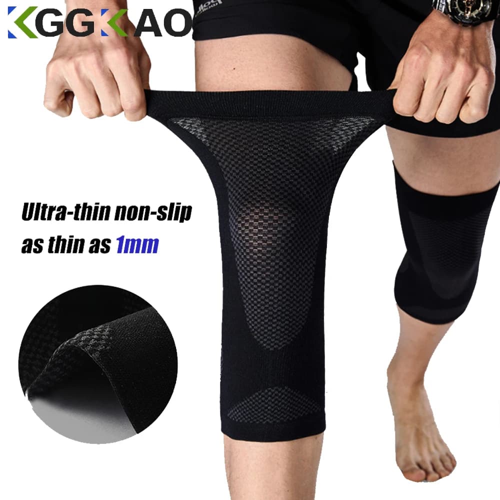 1 Paio di Supporti per Ginocchia Ultra Sottili, Protezioni Sportive per Uomo e Donna, per Palestra e Corsa, Protezione da Artrite e Lesioni