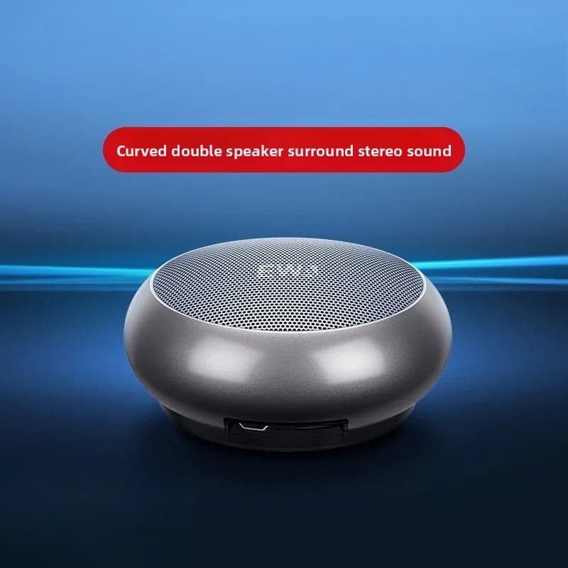 Subwoofer Overweight Bass Bluetooth Speaker Wireless Small Steel Cannon Stereo Car Stereo Send Song Card and Storage Box