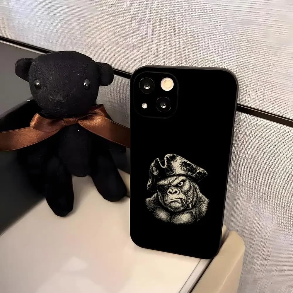 Pirate Animal Phone Case For IPhone 17 Pro Max 17e 16 15 14 Pro Max 13 12 Air Plus Silicone Cover