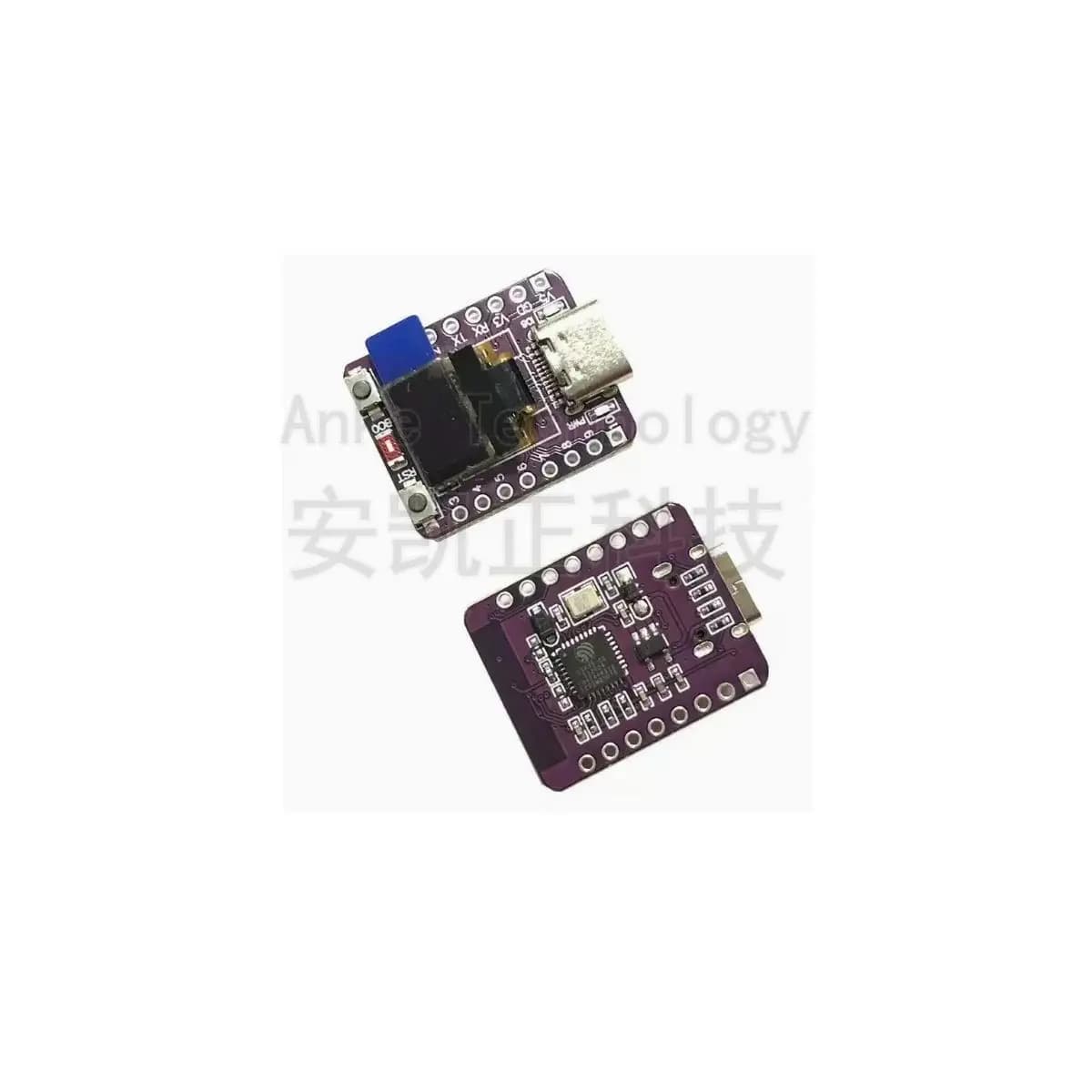 Scheda di sviluppo OLED ESP32-C3 con antenna ceramica, scheda di sviluppo ESP32, WiFi, Bluetooth, schermo da 0,42 pollici