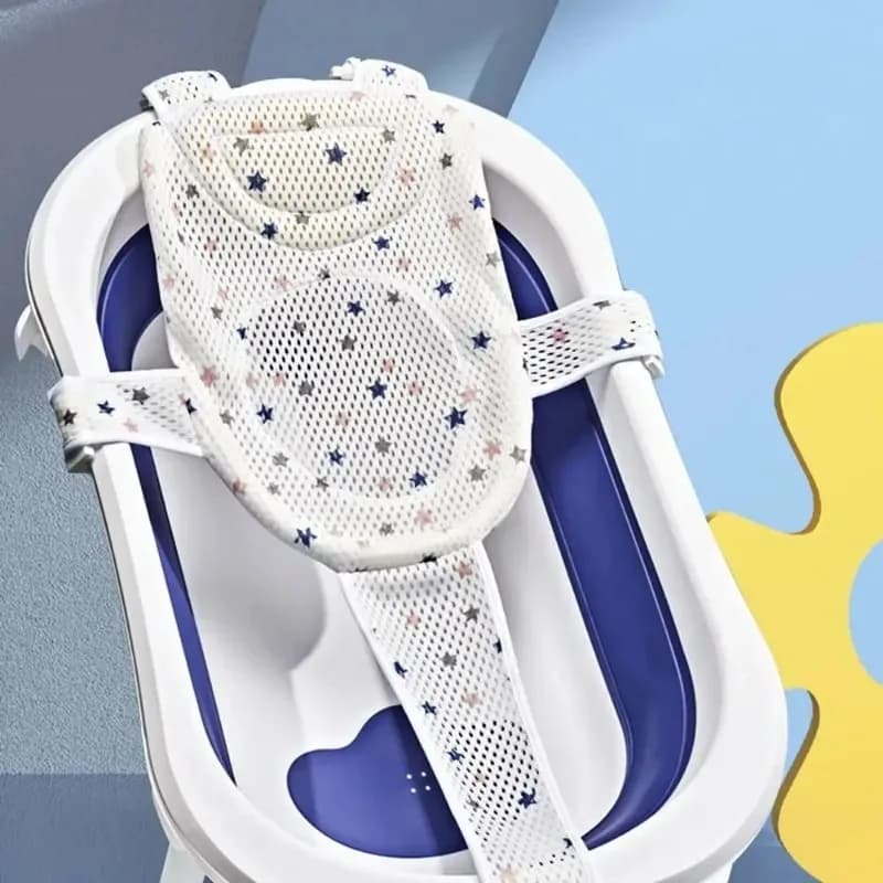 Baby Bath Cushion Pad, Newborn Bathtub Mat, Infant Bath Supporter Net, Baby Bathtub Pillow, Nonslip Floating Bathing Tub Seat