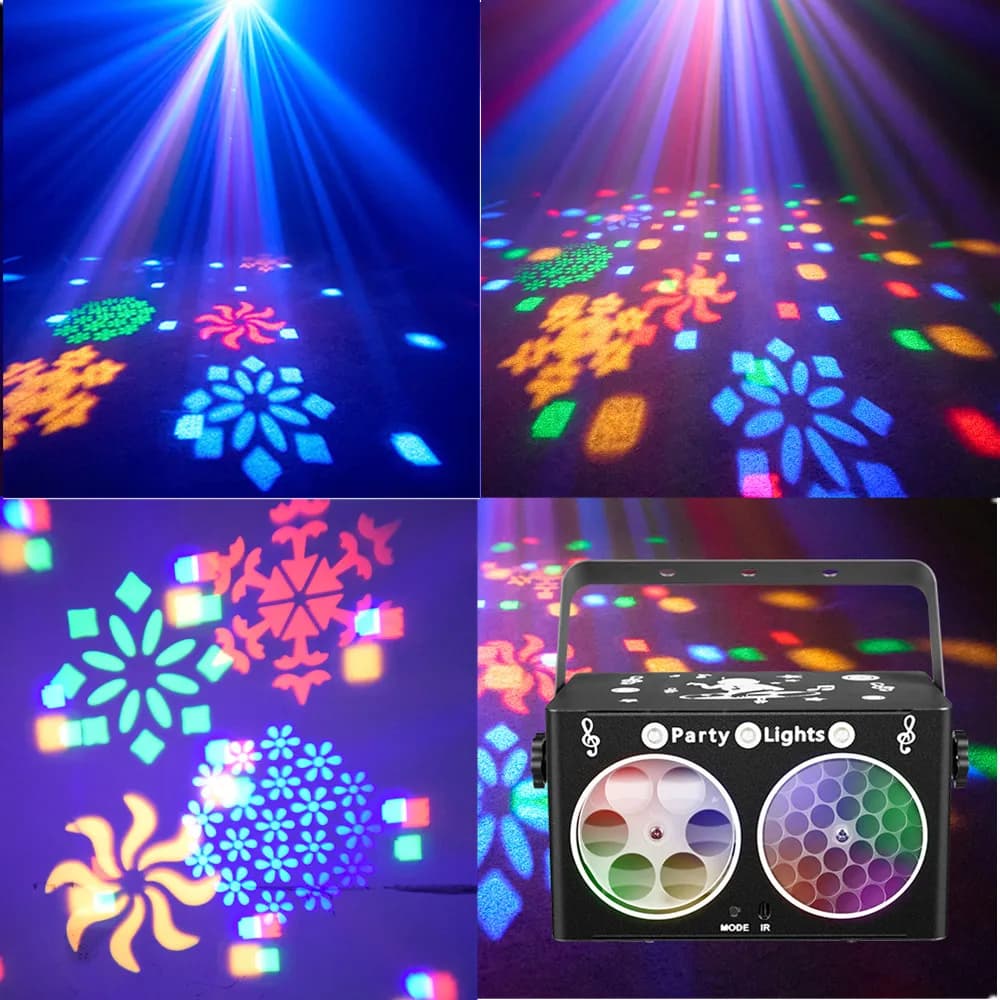 Party Lights, DJ Disco Balls, LED 3in1 Pattern Light Points, Par Lights, Flashing Frequency Projection Lights, Atmosphere Lights