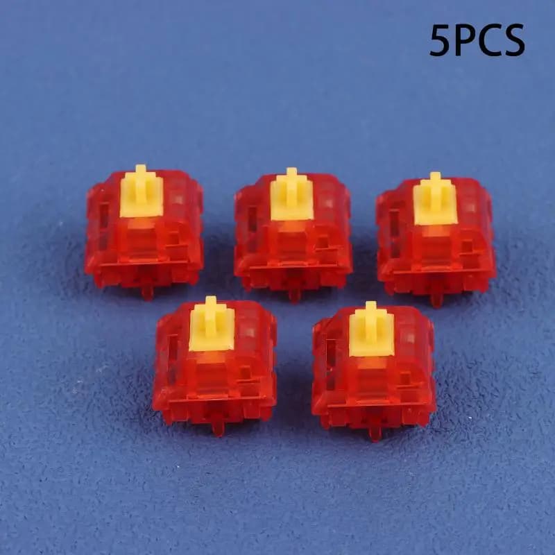 【C】5 Pezzi Switch Lineari Y2 HIFI 32g 40g 48g 53g RGB per Tastiera Meccanica da Gaming e Ufficio, Lubrificati, Accessori PC