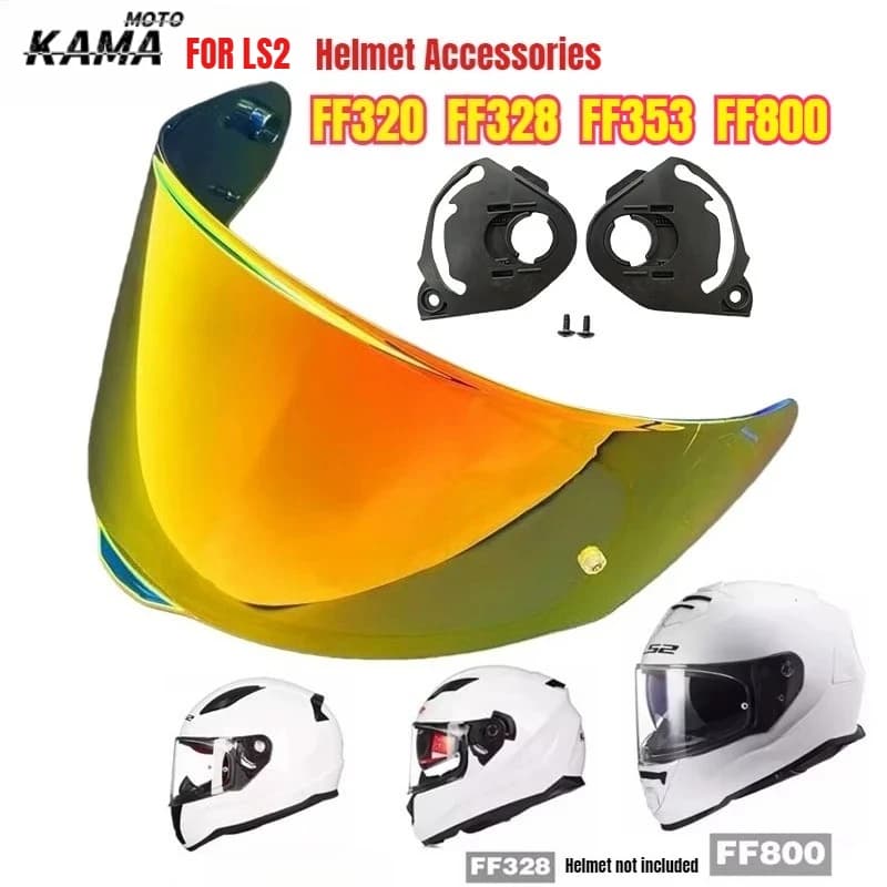 Visiera per Casco Moto LS2 FF328 FF353 FF800 FF320, Lente Anti-UV e Antipolvere, Accessori per Casco, Base per Lente Moto