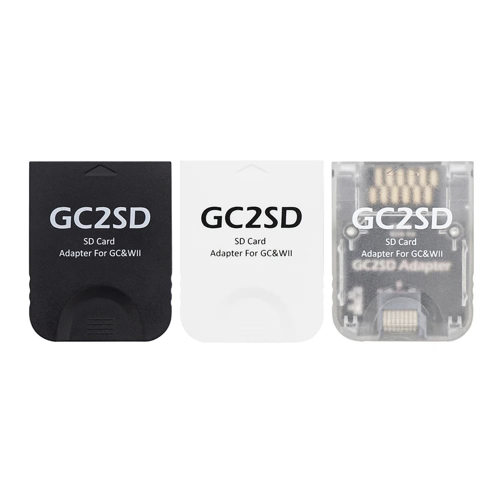 Adattatore per lettore di schede portatile per scheda SD Adattatore per slot per scheda di memoria Plug and Play professionale per console di gioco GameCube Wii