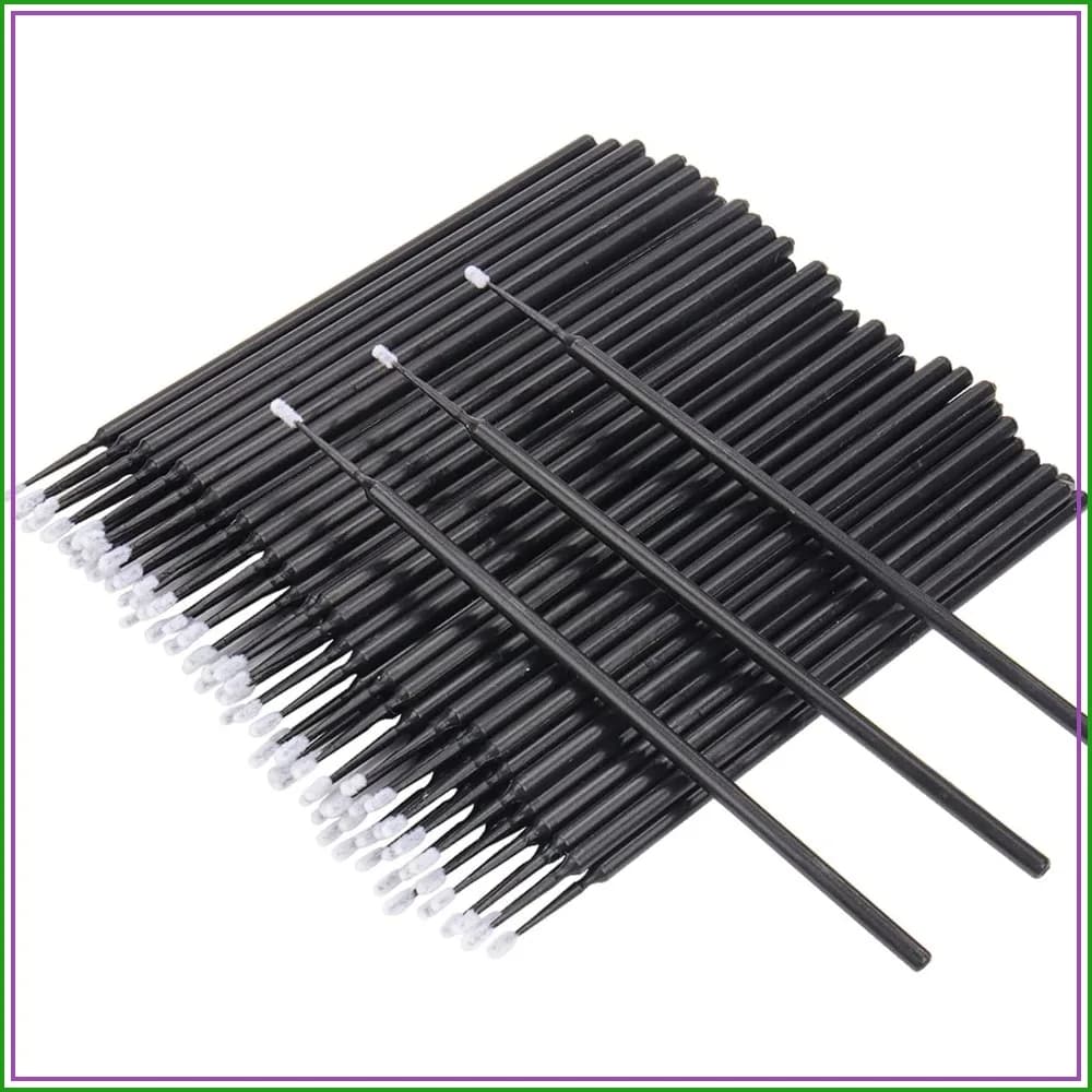 400 PCS Disposable Micro Applicator Brushes, Eyelash Extension Micro Brush Mascara Wands, Lash Remover Brush Tools, 1.5mm Head