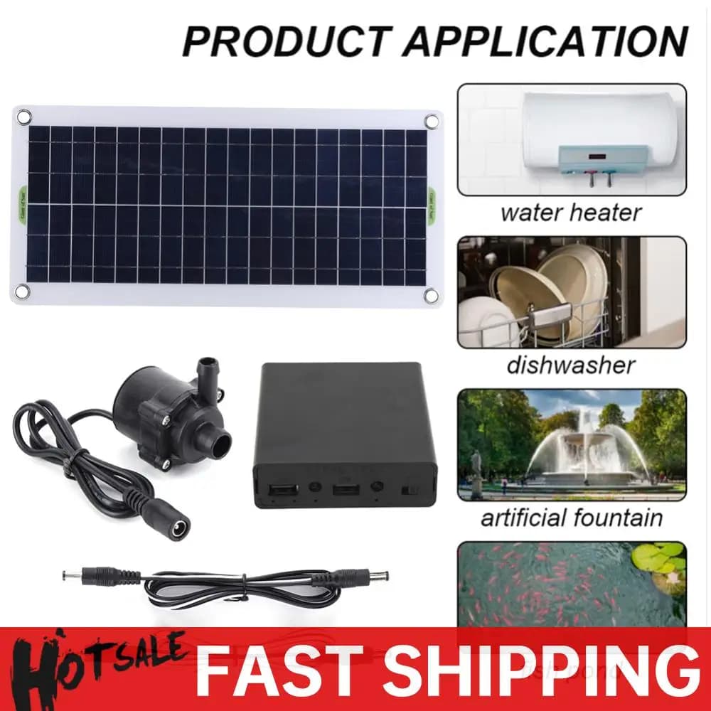 18V 30W Fontana Pannello Pompa Decorazione del giardino Mini Pannello di energia solare Pompa dell'acqua Sistema di irrigazione Kit di risparmio energetico per acquario
