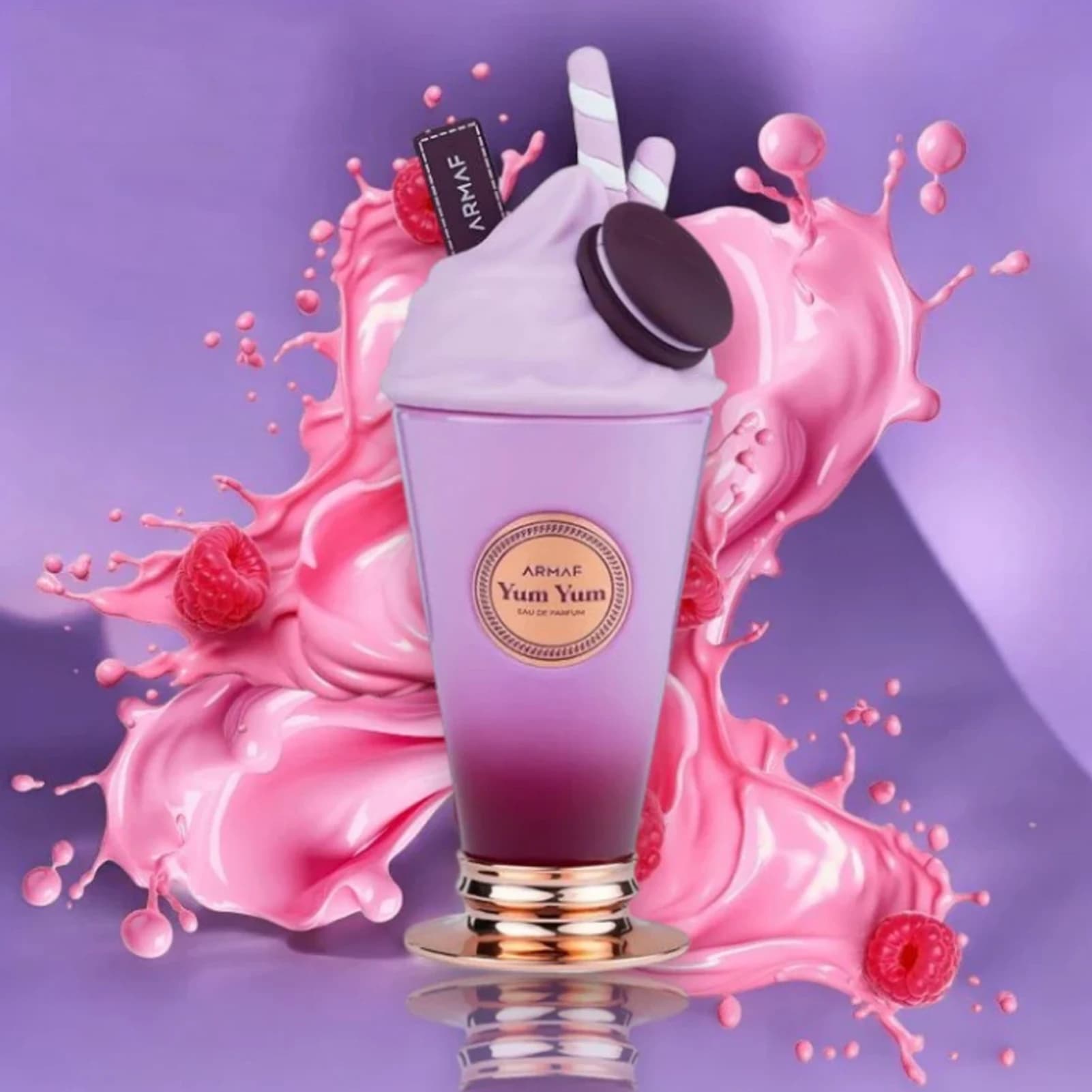 Profumo Persistente Yum Yum per Uomo e Donna 100 ml/3.4 fl oz, elegante flacone viola dal design raffinato