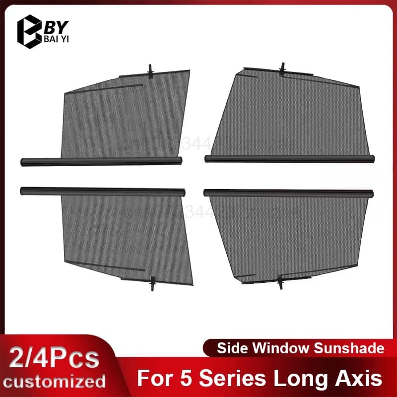 For BMW 5 series long axis 2021-2023 Car Lifting Window Sunshade Customizable Car SunShade Front Rear Door Windshield Protection