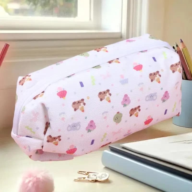 Astuccio per matite Capibala di grandi dimensioni, astuccio per penne portatile da 1 pezzo, borsa per cosmetici ideale per ufficio, scuola, adolescente, ragazzo