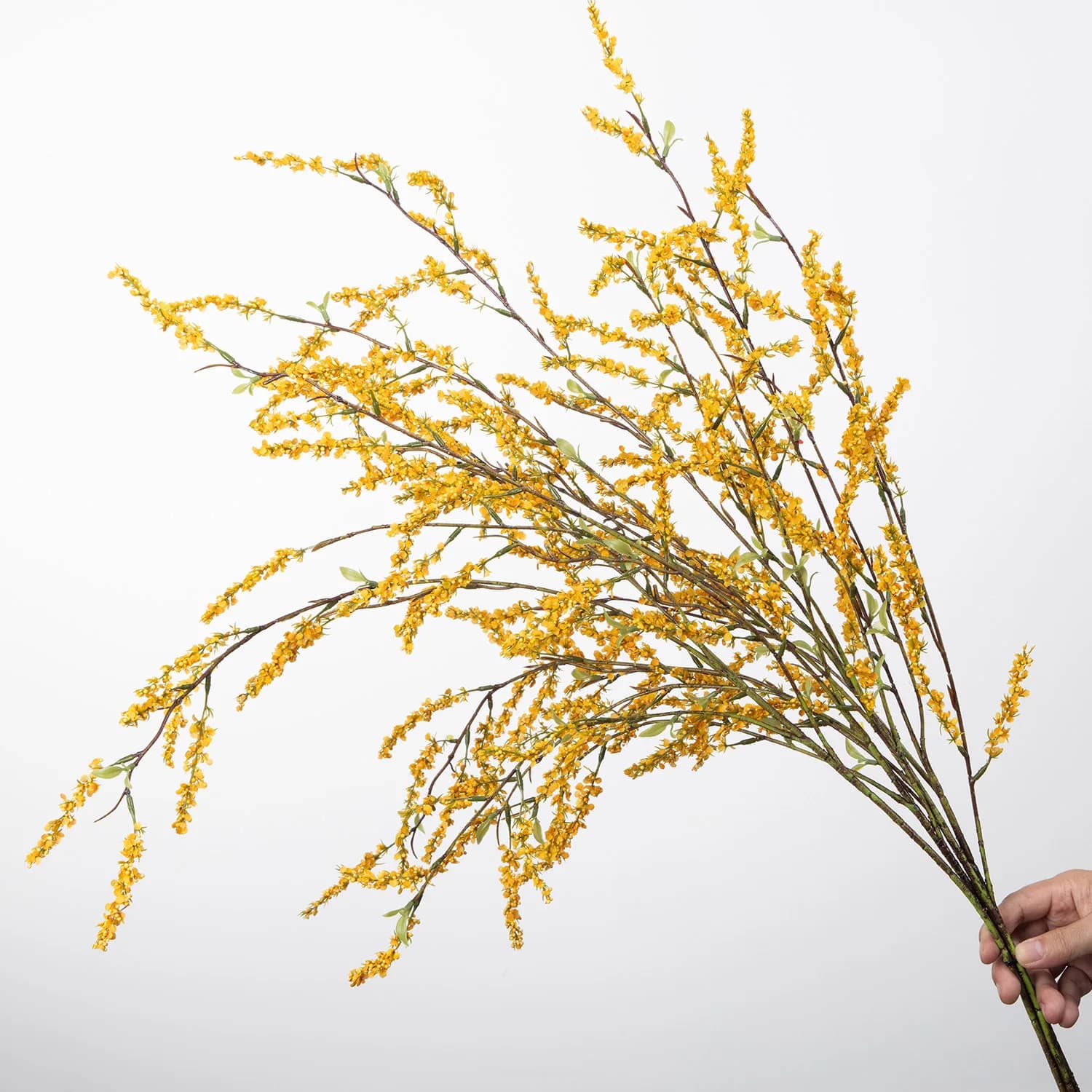 Artificial Nordic Snow Willow Flower Branch Green Plants Wedding Restaurant Room Home Decor Garden Table Centerpieces Ornament