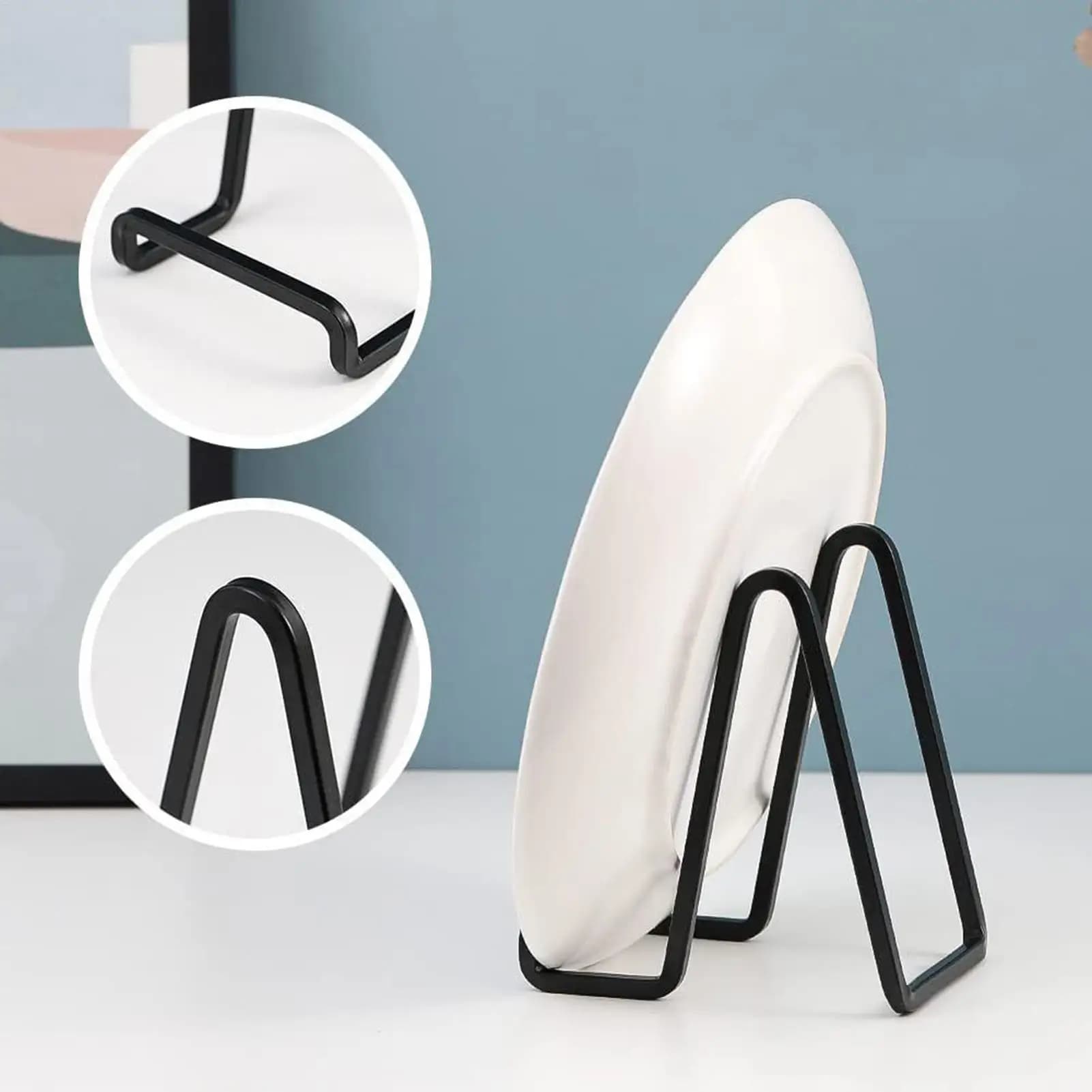 Craft Bracket Book Holder Photo Pedestal Bowl Picture Frame Plate Stands for Display 6 Inch Plate Holder Easel Display Stand
