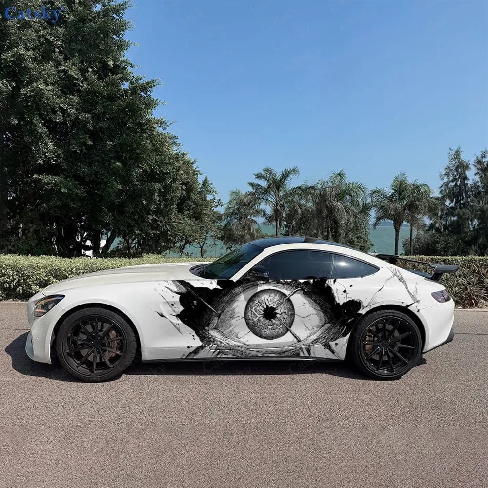 2 Pezzi di Pellicola Adesiva per Auto con Design Artistico Audace, Resistente e Durevole, Migliora l'Estetica del Veicolo