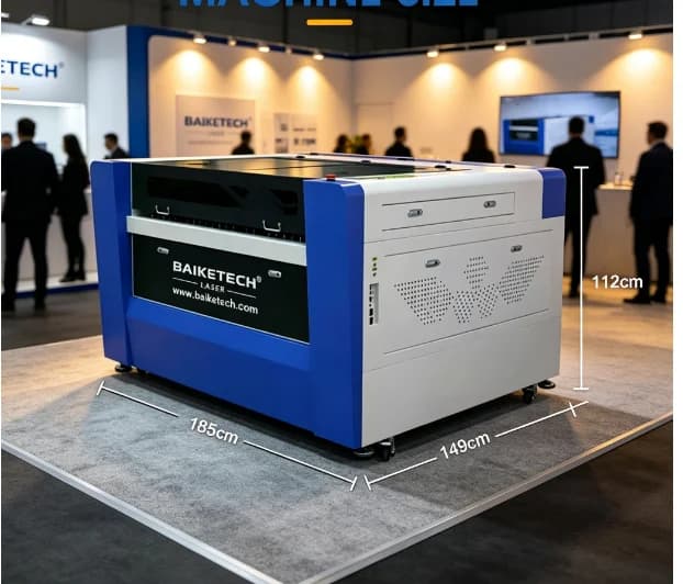High Precision CO2 Laser Cutting Engraving Machine Commercial Nonmetal Laser Engraving Equipment With Mobile Casters