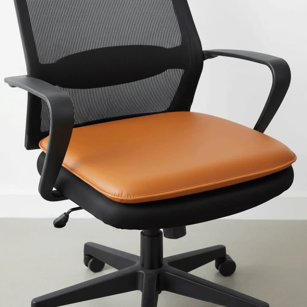 D-shaped PU leather seat cushion waterproof table chair cushion dirt resistant thickened table chair cushion