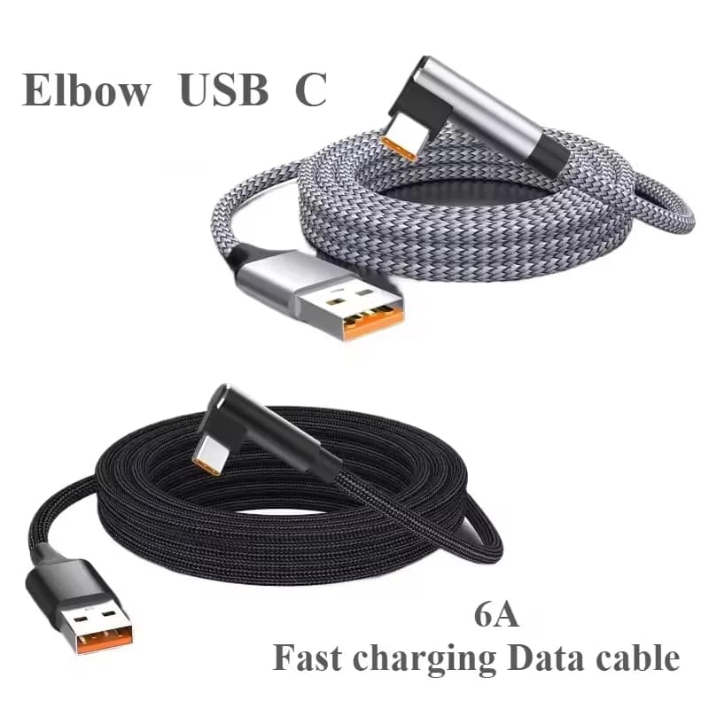 Cavo di prolunga USB Type C 6A per ricarica rapida, compatibile con Samsung, Xiaomi, Huawei, OnePlus, cavo dati USB C per ricarica telefono, 1m 2m 3m 5m 8m