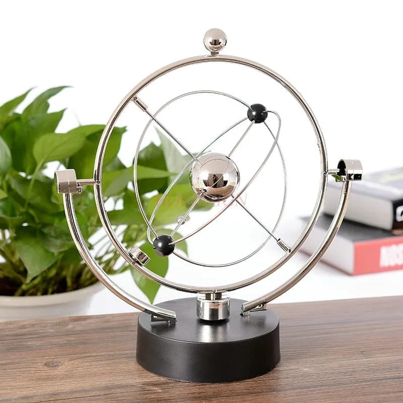 Sfera di pendolo di Newton, orbita celeste creativa, strumento di movimento perpetuo, pendolo elettromagnetico rotante, altalena magnetica