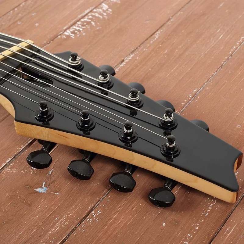 -A65I 6 pezzi piroli per corde per chitarra chiavi 3 sinistra 3 destra teste di macchine per chitarra manopole con pulsante della cinghia serrature plettri e chitarra