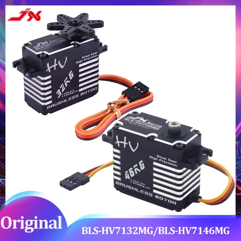 Servo Impermeabile BLS-HV7146MG/32MG JX 32/46KG Brushless Standard con Ingranaggi in Acciaio CNC Digitali per Auto RC, Camion, Crawler, Elicottero