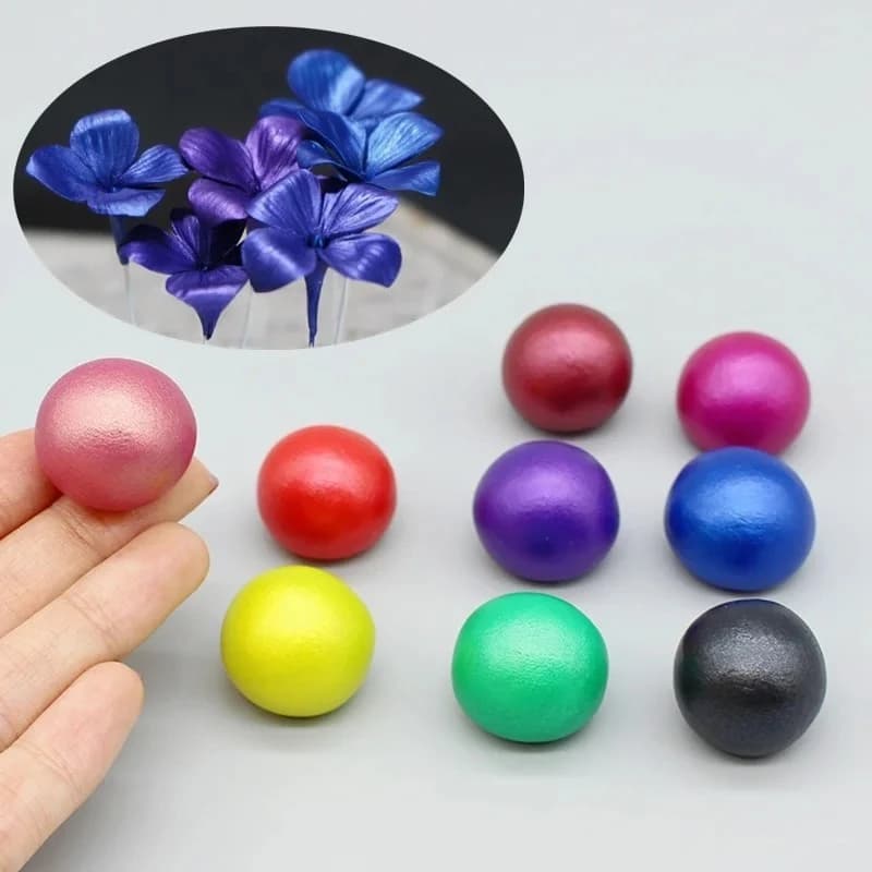 50g di argilla in resina perlescente 9 colori scintillanti argilla polimerica fai da te fatti a mano bambola/personaggi anime materiali decorativi per abbigliamento