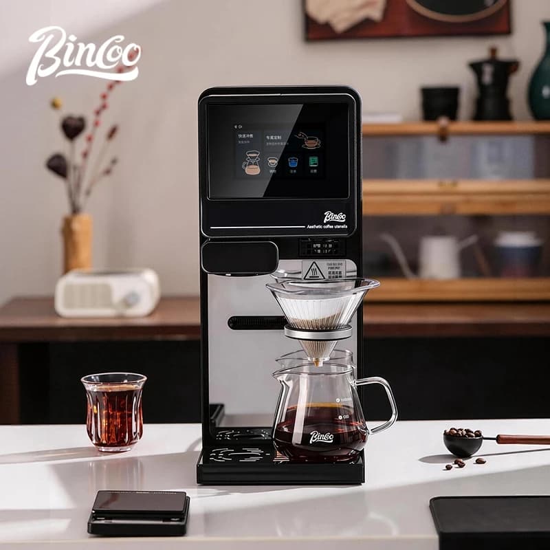 Bincoo Conductor P1 Pro Automatic Pour Over Coffee Maker – Grinder Built-in Drip Extractor, Home American Coffee Brewer