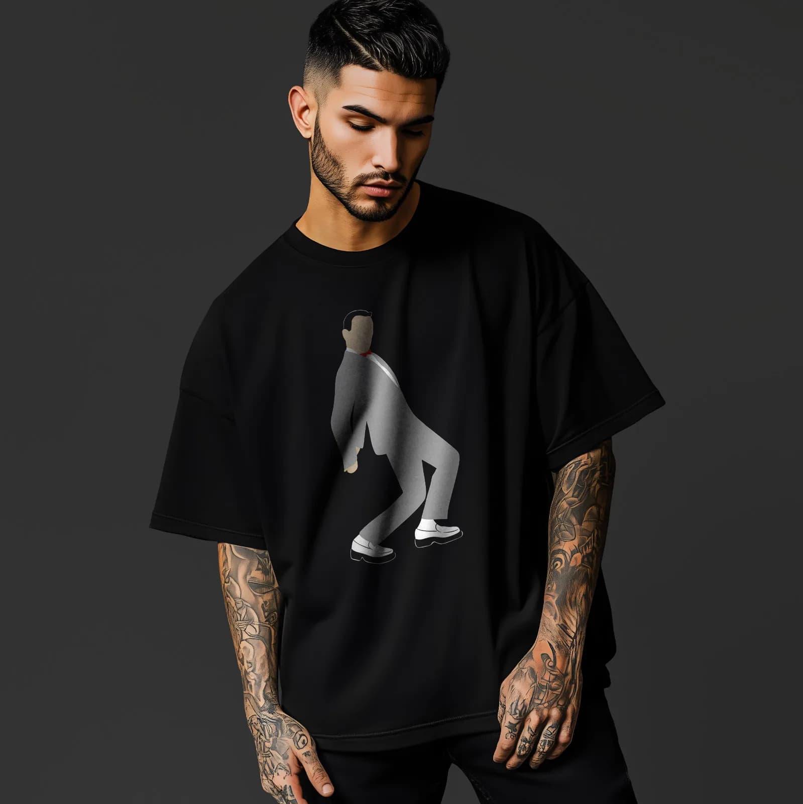 Funny Dancing Suit Shirt 80s Meme T-Shirt Minimalist Pop Culture T Shirt