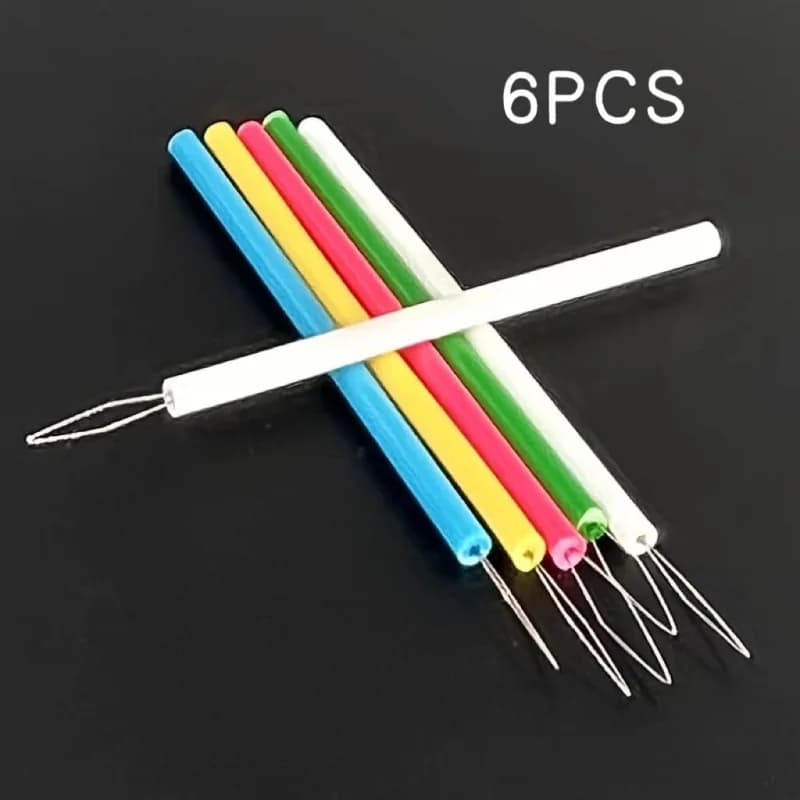 5-piece essential plastic threading tool set for sewing - a convenient sewing tool suitable for beadwork and handicrafts