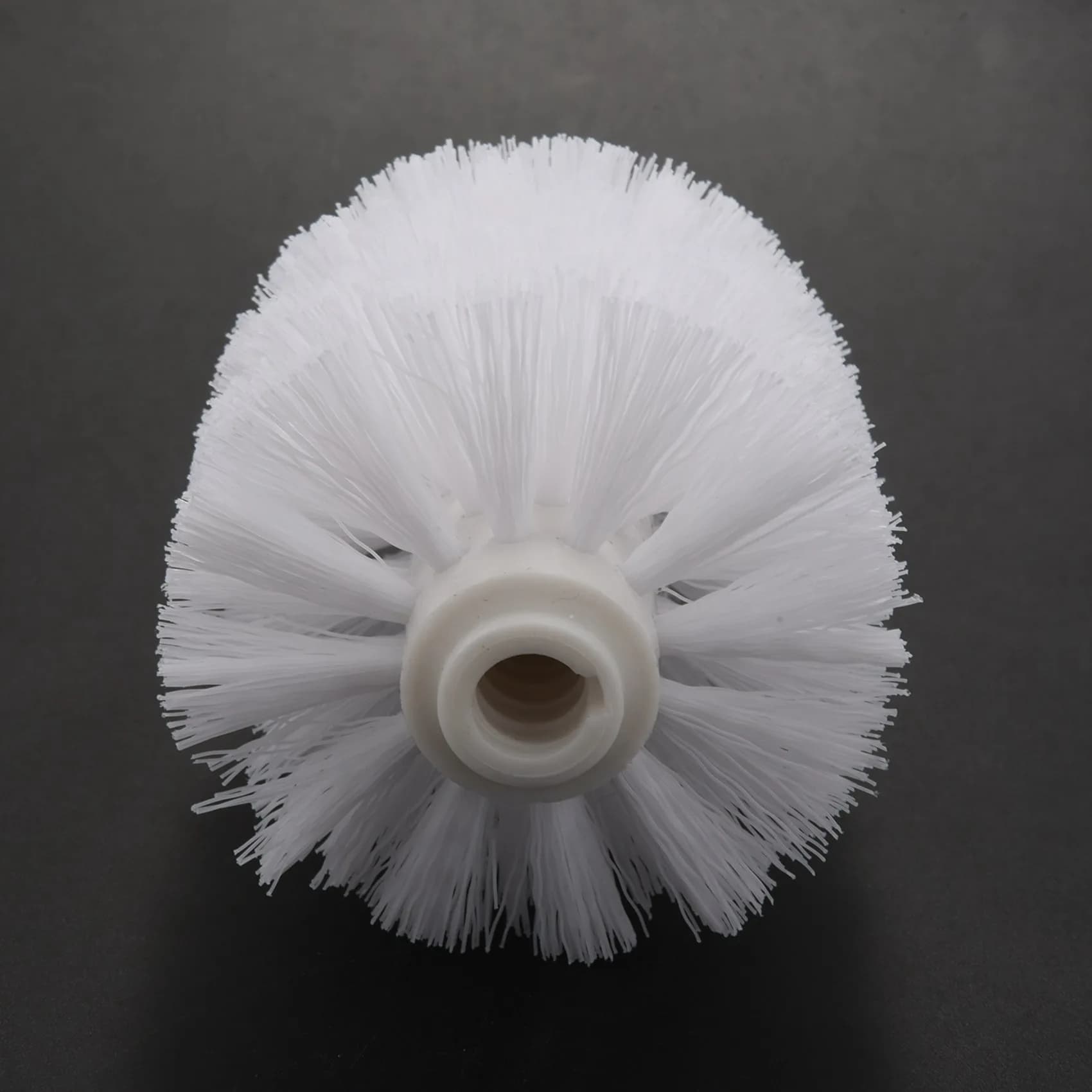 A19F-Accessorio di ricambio per bagno Spazzole per pulizia WC in plastica semplice Supporti per testine Bianco (6 teste bianche)