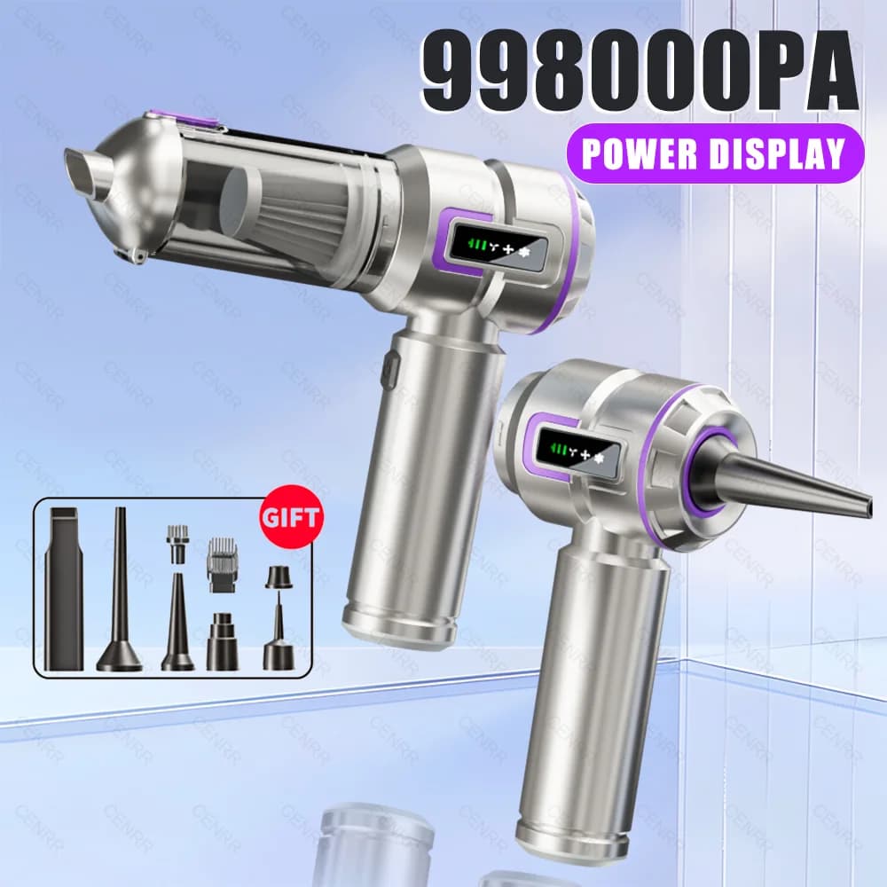 Aspirapolvere per auto portatile 998000PA Nuovo aspirapolvere per auto potente portatile senza fili per la casa Mini ventilatore per auto