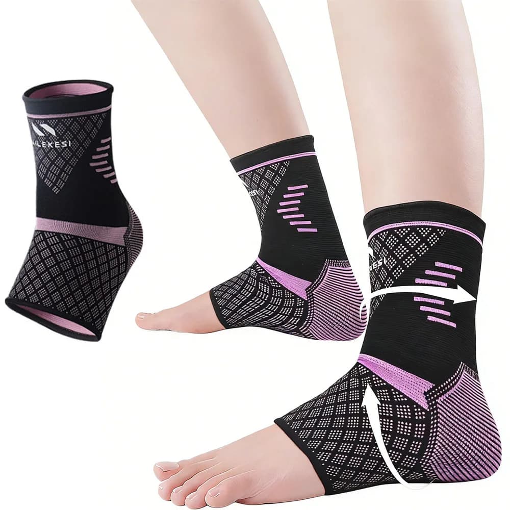 1 Pezzo Supporto per Tendine di Achille e Calzino per Fascite Plantare - Fascia Compressiva per Caviglia per Corsa, Tendiniti e Piedi Piatti