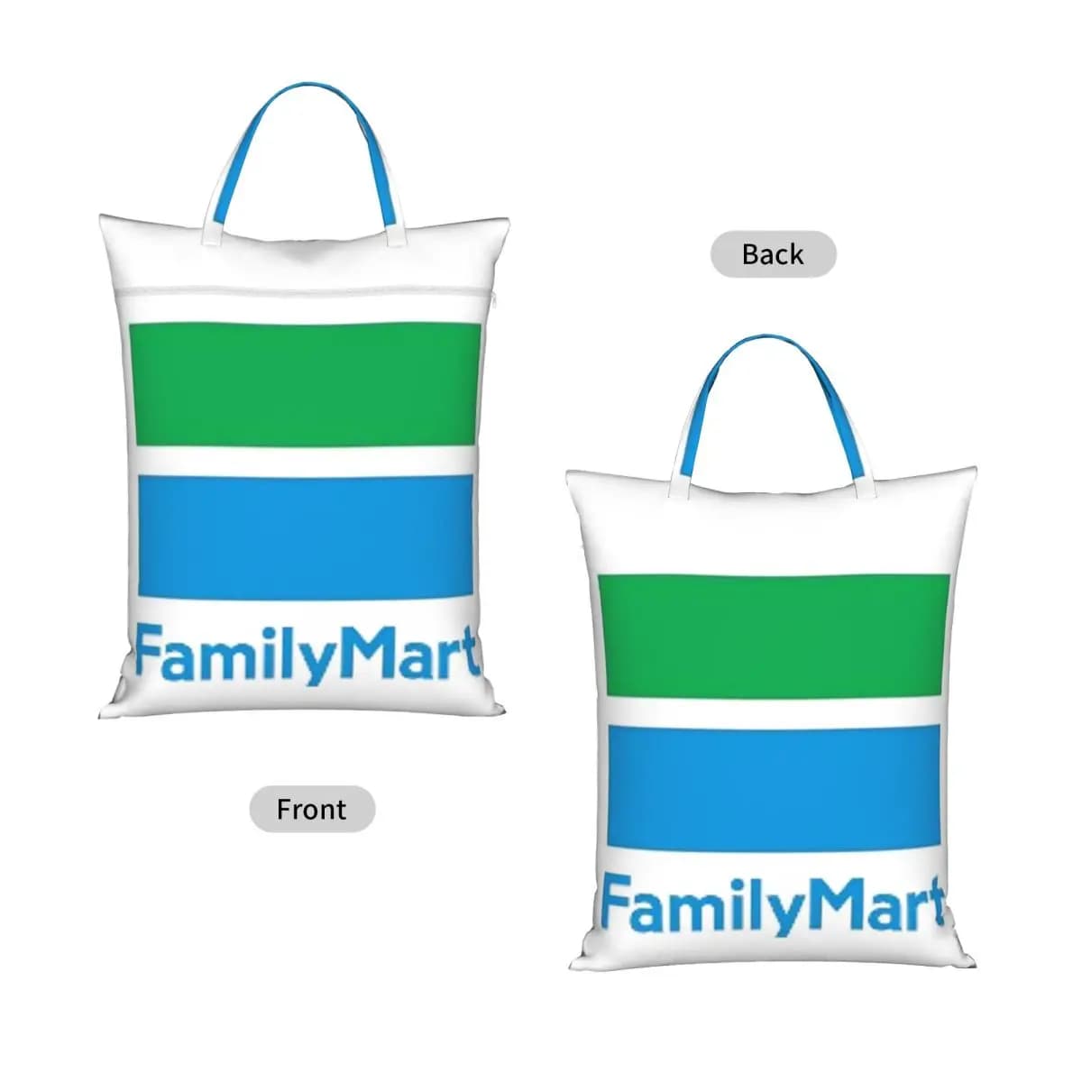 Family Mart Travel Laundry Bag Waterproof Reusable Dirty Clothes Pouch Gym Yoga Vacation Washing Basket