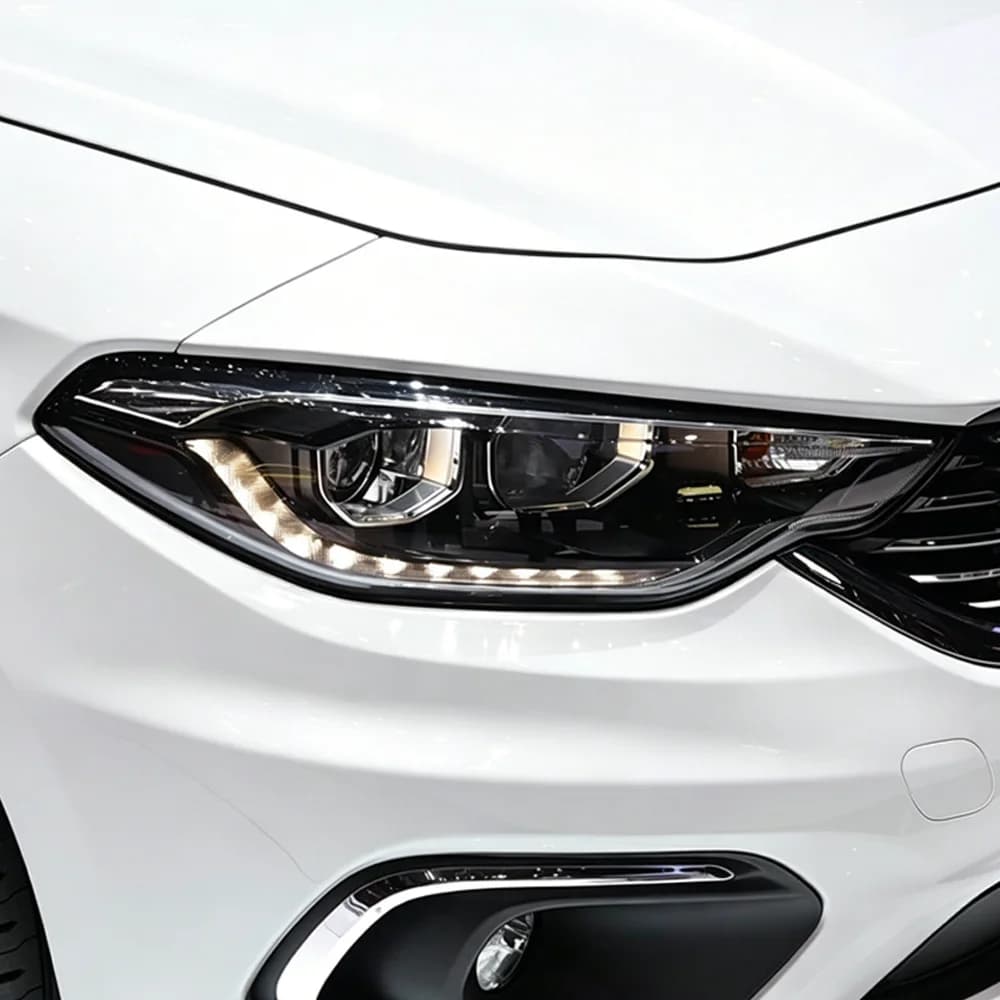 Car Headlight Headlamp Light Lampshade Glass Lens Case Shell Cover Transparent Lampcover For Fiat 2015-2022 Tipo (Low)