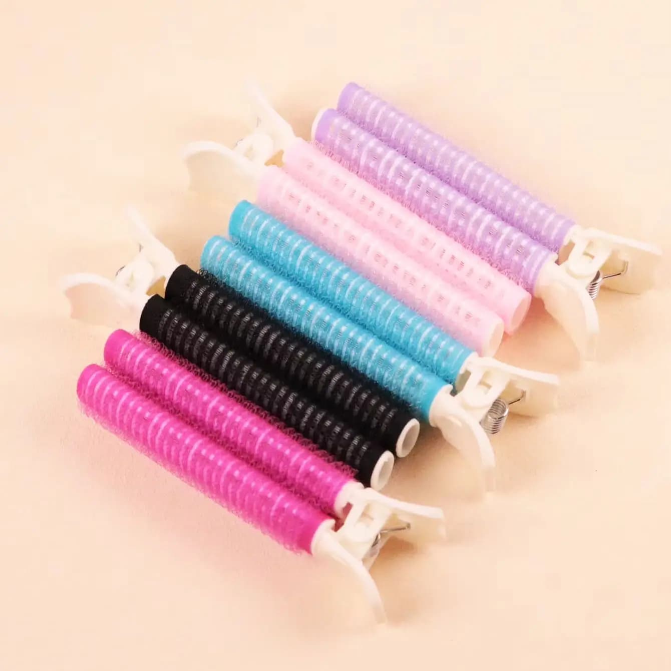 5pcs fluffy curling iron hair clip set, suitable for home hairdressing and hair salons, special for real hair wigs