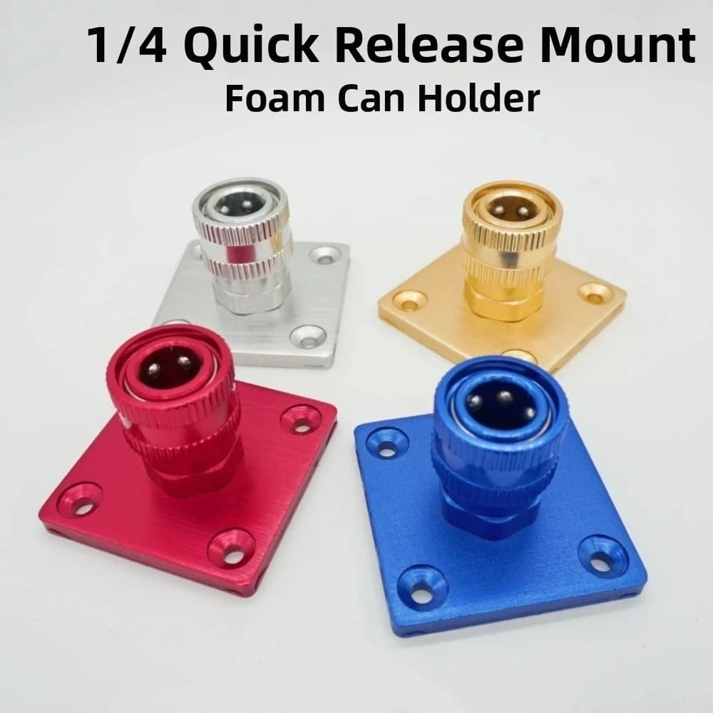 1/4 Quick Connect Foam Canno’n Kit Aluminum Alloy Wall Mount Foam Canno‘n Holder Colorful PA Pot Space Saving