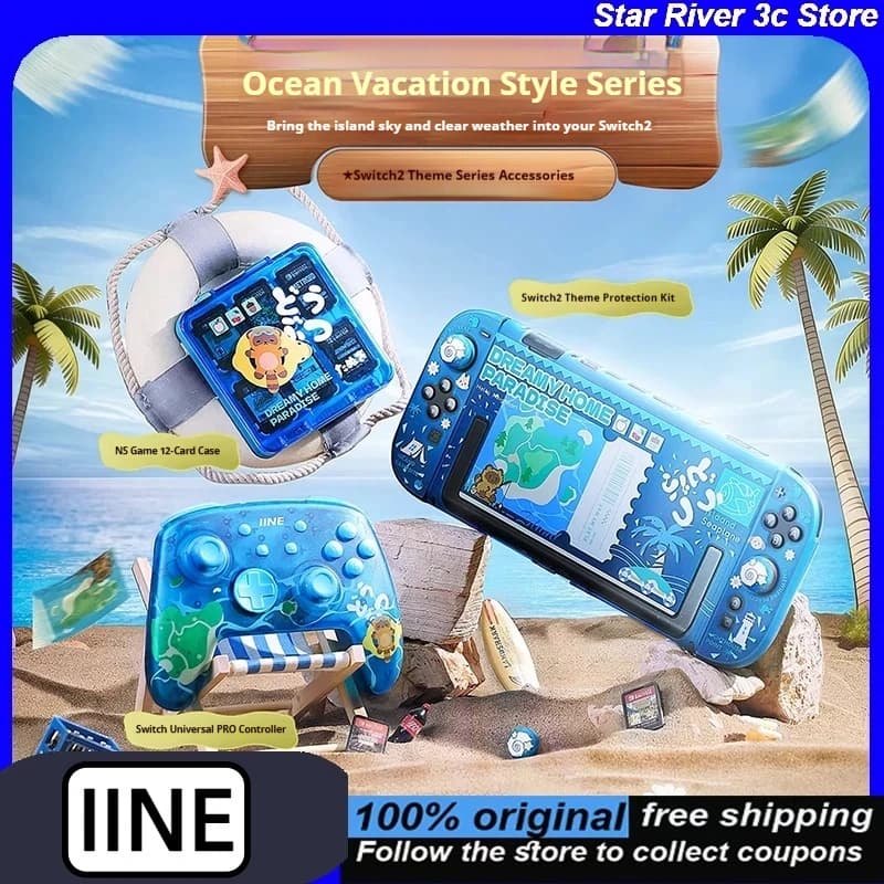 Controller Wireless IINE Serie Sea 2 con Programmazione Macro, NFC, Giroscopio, Funzione Wake-Up, Custodia Protettiva e Scatola Magnetica per Schede