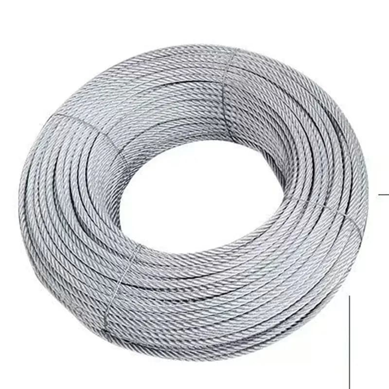 100 m stainless steel wire ropes Garden cable for heavy loads Balcony Rear Farm Fence Rolling 304 PVC Coating