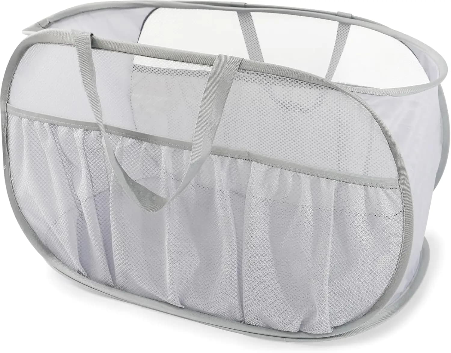 Collapsible Laundry Baskets, Upgrade Pop Up Laundry Hamper with Convenient Bags, Foldable Laundry Basket Mesh Light Weight, Easy