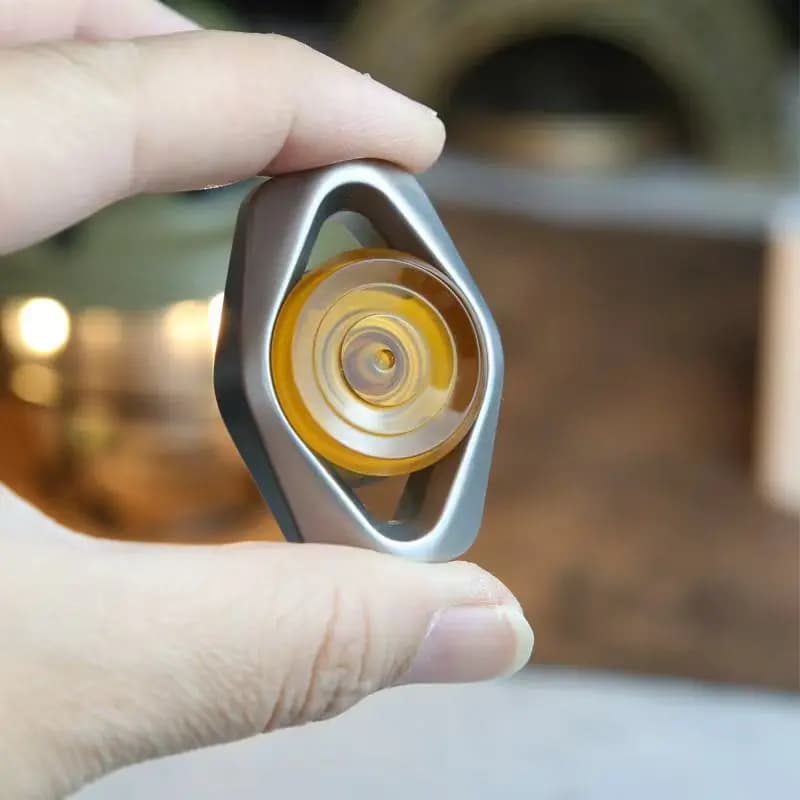 Storm Fidget Spinner in acciaio inossidabile per il trasporto quotidiano Fidget Toy EDC Spinner a manovella per adulti TDAH e giocattolo per alleviare l'ansia Giocattolo da scrivania