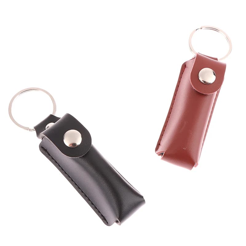 USB Case Protective Bag Portable Pocket Leather Key Ring For Usb Flash Drive