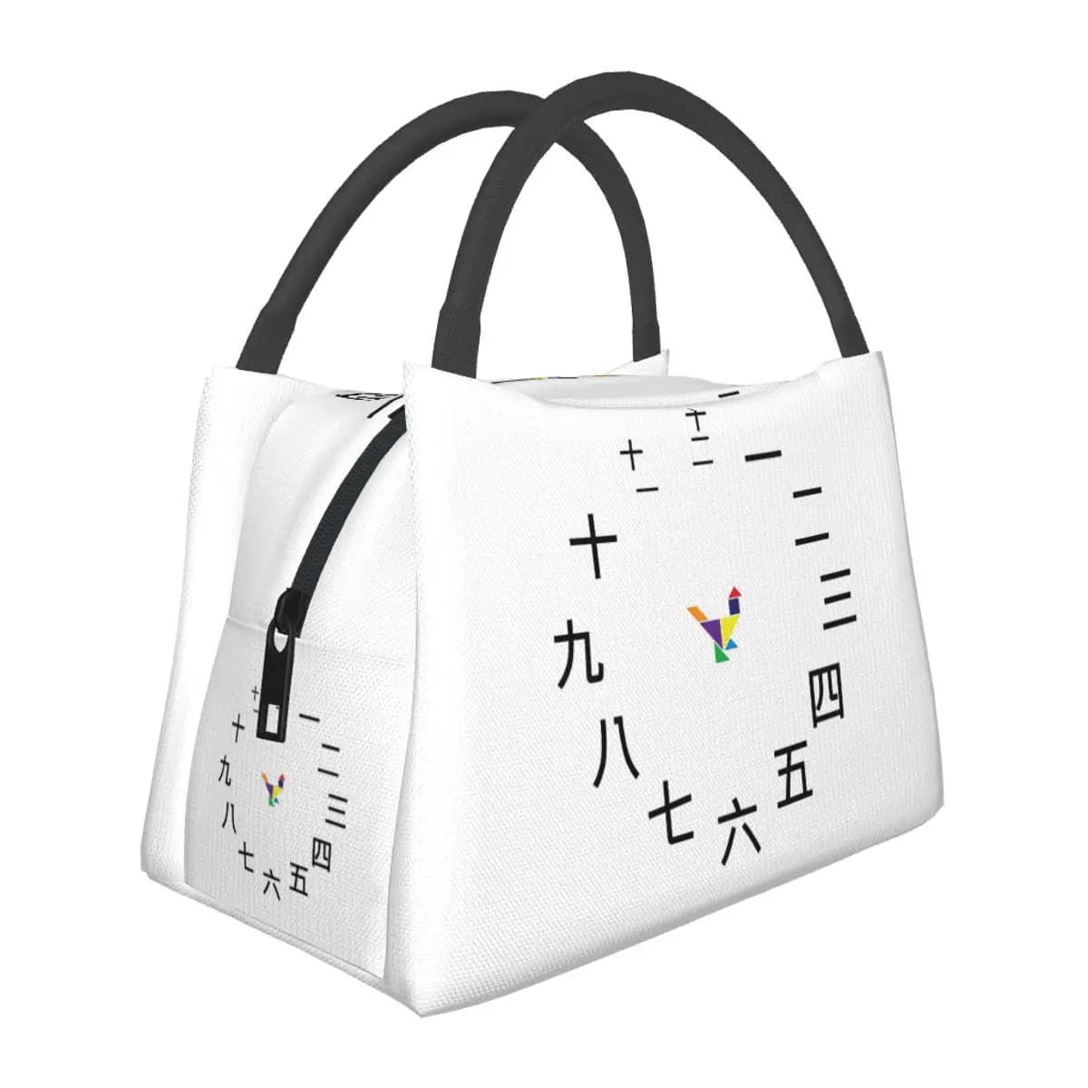 Chinese Number Insulated Lunch Bag for Women Bento Storage Food Boxes Leakproof Container Cooler Thermal Lunch Box Tote