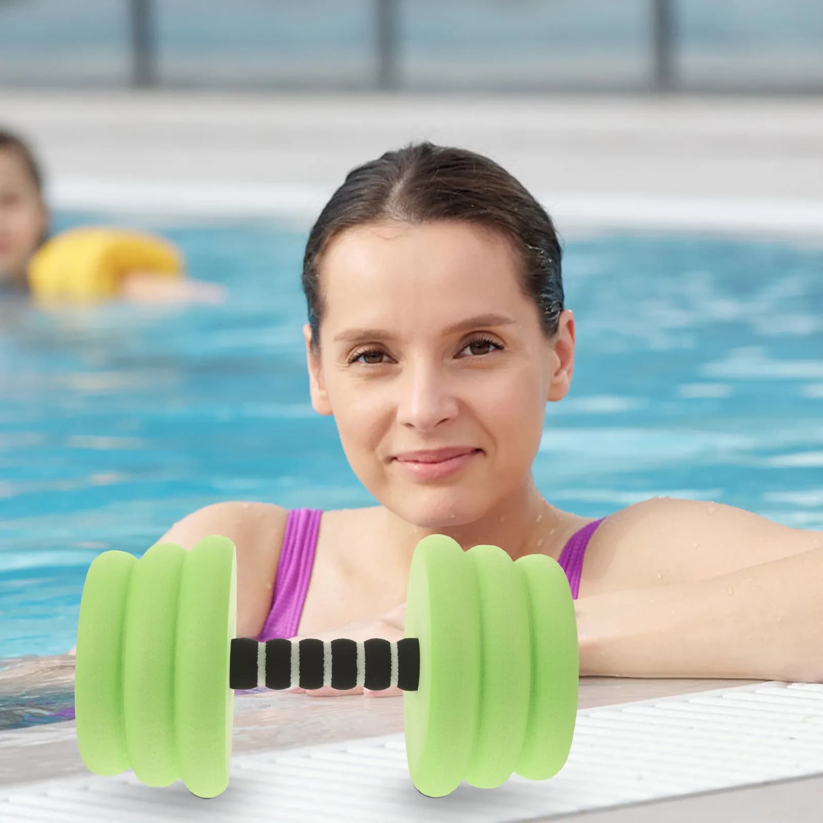 Ergonomic Floating Dumbbell Water Resistance Aerobics Equipment Lightweight Pool Workout Weights Improve Coordination Full Body