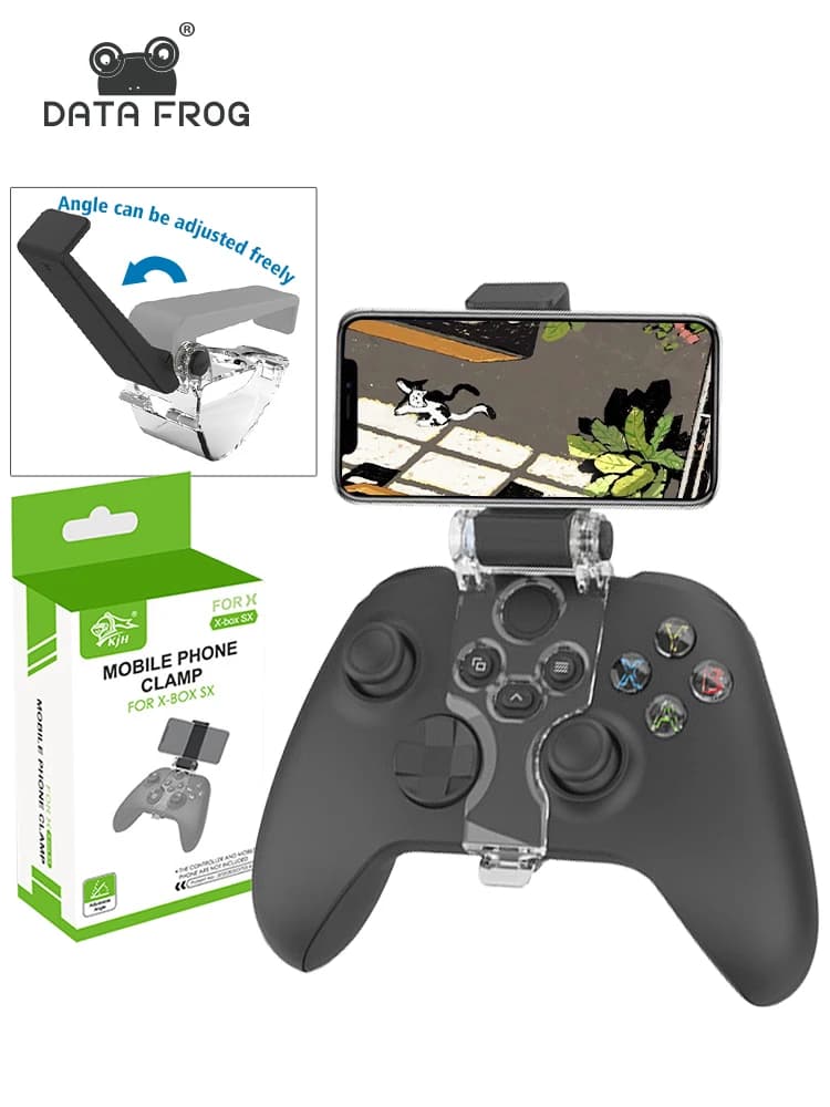 DATA FROG Supporto per telefono cellulare per controller Xbox Series SX Staffa di montaggio regolabile Accessori per gamepad