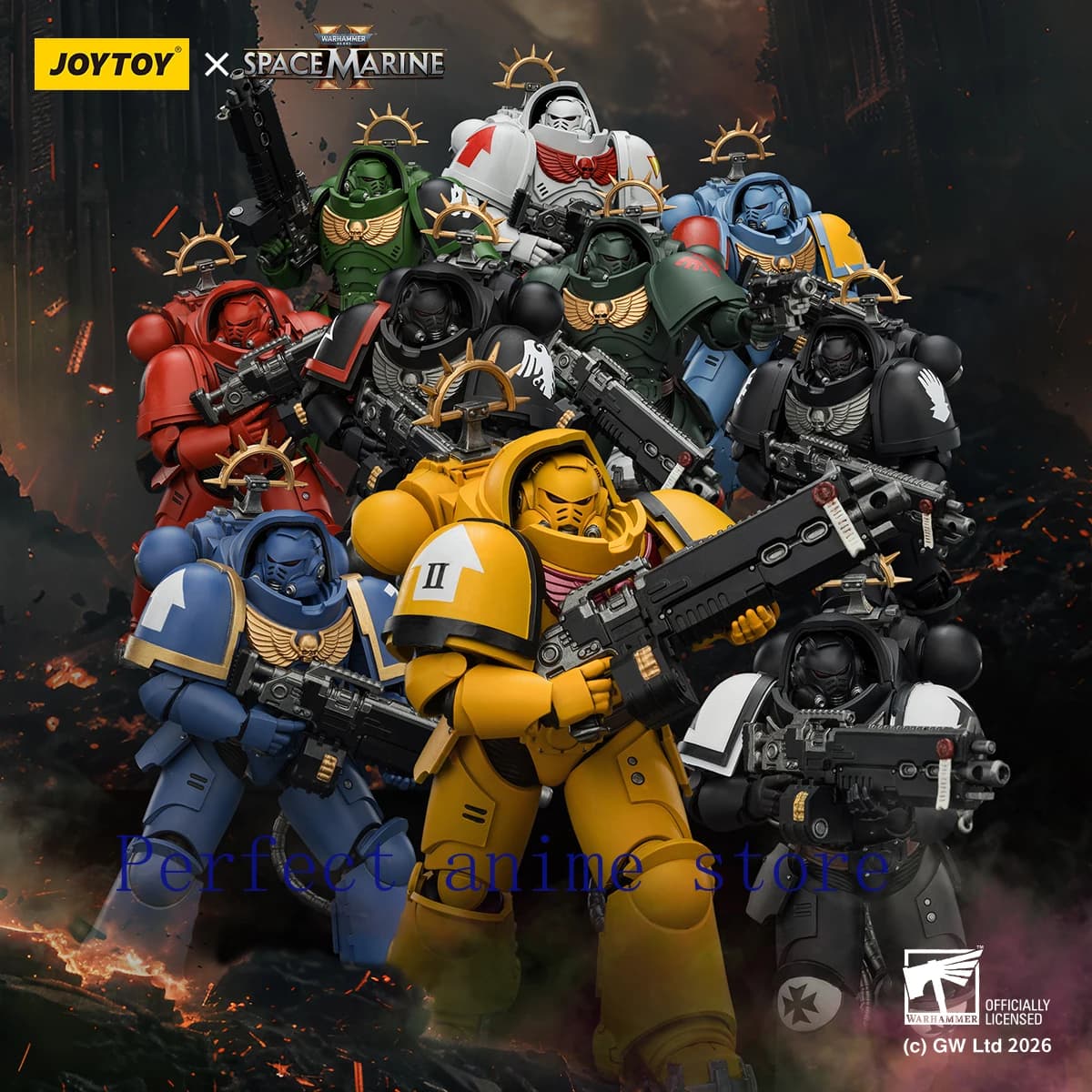 JOYTOY Dark Source Warhammer 40K Edizione Gioco Squadra di Intercessori Pesanti Scala 1/18 Action Figure Soldato