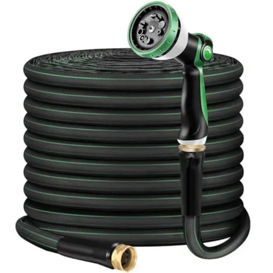 Garden Hose 50FT Lightweight Water Hose 3/4", Flexible Hose with 10 Sprayer, Burst-Resistant, Anti-Kink for Outdoor Use, Wateri