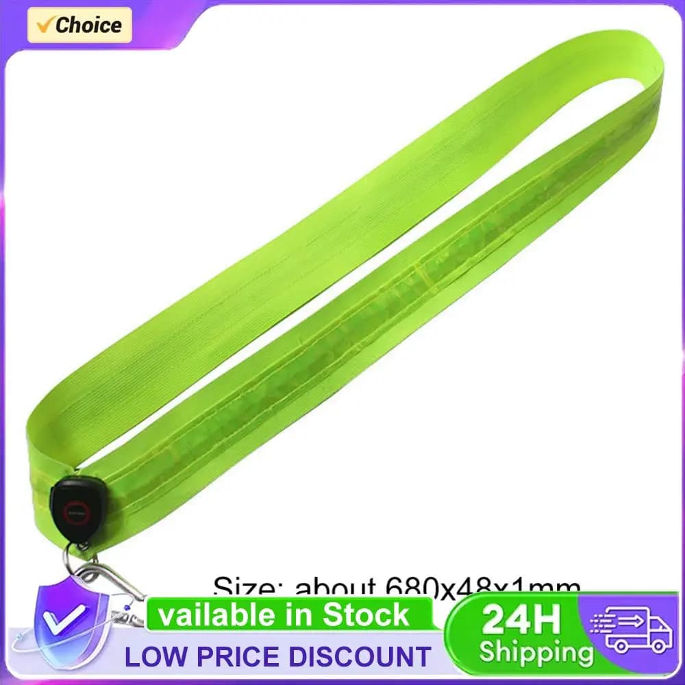 Rechargeable Reflective Straps Lighting for Men and Women, Night Safety Equipment for Hiking, Jogging and Walking